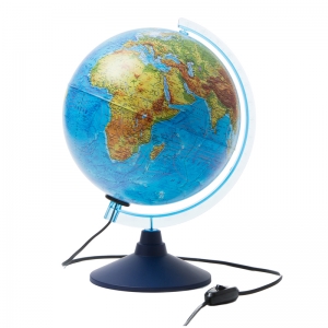 Глобус физико-политический 25см, интерактивный, с подсветкой на круглой подставке, Globen. Арт.293982 ― Кнопкару. Саранск