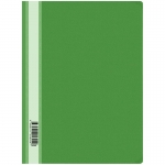 Папка-скоросшиватель пластиковая с прозрачным верхом, А4, 160 мкм, зеленая OfficeSpace. Арт. 716/ 162562