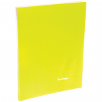 Папка c зажимом Berlingo "Neon", 17мм, 700мкм, неоновая желтая. ACp_01803