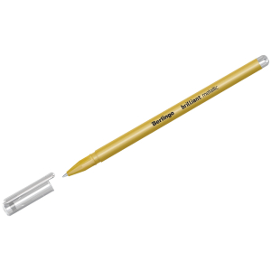 Ручка гелевая Berlingo "Brilliant Metallic" золото металлик, 0,8мм. CGp_40009, 293288 ― Кнопкару. Саранск