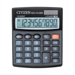 Калькулятор настольный (102*124 мм), 10 разрядов, двойное питание, Citizen. Арт.SDC-810BN