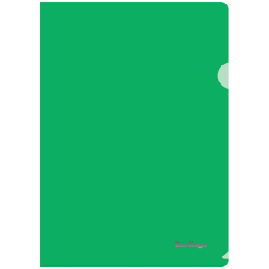 Папка-уголок Berlingo, А4, 180мкм, прозрачная зеленая. AGp_04104,131463 ― Кнопкару. Саранск