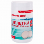 Средство дезинфицирующее Таблетки хлорные 300 штук, 1 кг, банка, ЛАЙМАДЕЗ. 607913