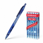 Ручка шариковая автоматическая ERICH KRAUSE "XR-30", СИНЯЯ, корпус синий, узел 0,7 мм, линия письма 0,35 мм. 17721