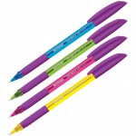 Ручка шариковая Berlingo "Triangle 110 Color" синяя, 0,7мм, грип, корпус ассорти. CBp_07115,242245