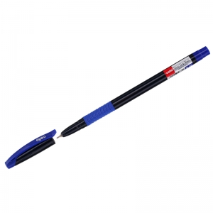Ручка шариковая Cello "Slimo Grip black body" синяя, 0,7мм, грип, штрих-код. 2662, 293044 ― Кнопкару. Саранск