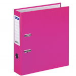 Папка-регистратор OfficeSpace, 70мм, бумвинил, с карманом на корешке, розовая. 289635