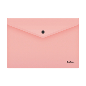 Папка-конверт на кнопке Berlingo "Instinct" А4, 180мкм, фламинго. AKk_04513, 300415 ― Кнопкару. Саранск
