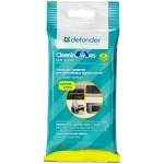 Салфетки чистящие влажные Defender, для поверхностей, в мягкой упаковке, 20шт. 30200, 163822