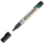 Маркер меловой MunHwa "Chalk Marker" черный, 3мм, спиртовая основа, пакет. CM-01, 227220