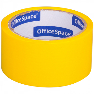 Клейкая лента упаковочная OfficeSpace, 48мм*40м, 45мкм, желтая. КЛ_6286,212003 ― Кнопкару. Саранск