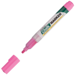 Маркер меловой MunHwa "Chalk Marker" розовый, 3мм, спиртовая основа, пакет. CM-10, 227225
