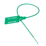 Пломба пластиковая сигнальная Альфа-М 220мм зеленые, комплект 50шт. Арт. 602470