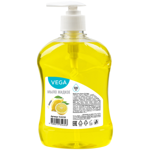 Мыло жидкое Vega "Лимон, с дозатором, 500мл. Арт. 314218 ― Кнопкару. Саранск
