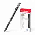 Ручка гелевая чёрная 0,5 мм ErichKrause Gelica. Арт.45472