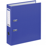 Папка-регистратор OfficeSpace, 70мм, бумвинил, с карманом на корешке, синяя. 162579
