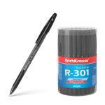 Ручка шариковая ErichKrause R-301 Original Stick&Grip 0.7, цвет чернил черный. 55382