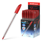 Ручка шариковая ErichKrause U-108 Classic Stick 1.0, Ultra Glide Technology, цвет чернил красный. 47567