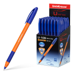 Ручка шариковая ErichKrause U-109 Orange Stick&Grip 1.0, Ultra Glide Technology, цвет чернил синий. 47591