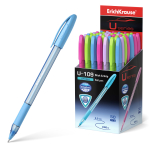 Ручка шариковая ErichKrause U-109 Spring Stick&Grip 1.0, Ultra Glide Technology, цвет чернил синий. 58109