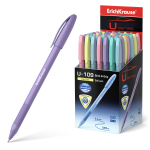 Ручка шариковая ErichKrause U-109 Pastel Stick&Grip 1.0, Ultra Glide Technology, цвет чернил синий. 58111