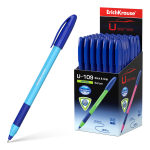 Ручка шариковая ErichKrause U-109 Neon Stick&Grip 1.0, Ultra Glide Technology, цвет чернил синий. 47612