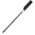 Ручка шариковая масляная PENSAN 1005, ЧЕРНАЯ, корпус прозрачный, узел 0,7 мм, линия письма 0,5 мм, 1005. 143830