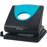 Дырокол Berlingo "Office Soft" 20л., пластиковый, синий, с линейкой. DDp_20162, 305919