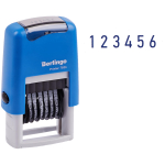 Нумератор мини автомат Berlingo "Printer 7836", 6 разрядов, 3мм, пластик, блистер. BSt_82406, 276532