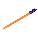 Ручка шариковая СТАММ "VeGa. Orange" синяя, 0,7мм, оранжевый корпус. РШ111, 231460