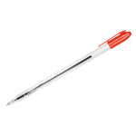Ручка шариковая СТАММ "VeGa" красная, 0,7мм, прозрачный корпус. РШ110, 324095