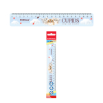Линейка пластиковая ErichKrause Cupids, 20см, во флоупаке. 57859