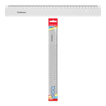 Линейка пластиковая ErichKrause Clear, 30см, прозрачная, во флоупаке. 49520