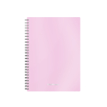 Тетрадь общая с пластиковой обложкой на спирали ErichKrause Candy, розовый перламутр, А5, 80 листов, клетка. 54111