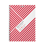 Тетрадь общая с пластиковой обложкой на спирали ErichKrause Red Concept, А4, 80 листов, клетка. 58338