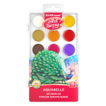 Краски акварельные ErichKrause ArtBerry с УФ защитой яркости 18 цветов. 41725