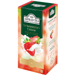 Чай Ahmad Tea "Strawberry Cream", черный, с аром. клубники со сливками, 25 фольг. пакетиков по 1,5г. 1653-1/1653-SRP, 260767