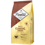 Кофе в зернах Poetti "Daily Classic Crema", вакуумный пакет, 250г. 18104, 351414