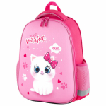 Ранец ПИФАГОР EVA BASIC, 1 отделение, "Fluffy cat", 39х30х16 см. 270691