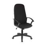 Кресло руководителя Helmi HL-E79 "Elegant" LT, ткань, черная, механизм качания. 319912