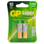 Батарейка GP Super AA (LR6) 15A алкалиновая, BC2. GP 15A-2CR2, 239277