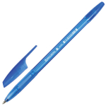 Ручка шариковая BRAUBERG "X-333", СИНЯЯ, корпус тонированный, узел 0,7 мм, линия письма 0,35 мм. 142828