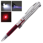 Указка лазерная, радиус 200 м, красный луч, LED-фонарь, стилус, детектор купюр, ручка, TD-RP-36. 236946