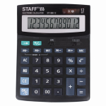 Калькулятор настольный STAFF STF-888-12 (200х150 мм), 12 разрядов, двойное питание. 250149
