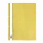 Скоросшиватель пластиковый с перфорацией STAFF, А4, 100/120 мкм, желтый. 271716