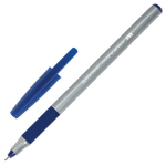 Ручка шариковая с грипом BRAUBERG "i-STICK POINT", СИНЯЯ, корпус серый, игольчатый узел 0,7 мм, линия письма 0,35 мм. 144021