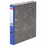 Папка-регистратор BRAUBERG, фактура стандарт, с мраморным покрытием, 50 мм, синий корешок. 220984