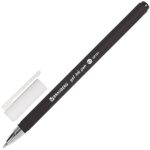 Ручка гелевая BRAUBERG "Matt Gel", ЧЕРНАЯ, корпус soft-touch, узел 0,5 мм, линия 0,35 мм. 142944 