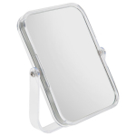 Зеркало настольное BRABIX, 19х16 см, двустороннее, с увеличением, прозрачная рамка. 607423