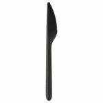 Нож одноразовый полипропиленовый 173 мм, черный, ПРЕМИУМ, ВЗЛП, 4031Ч. 609251